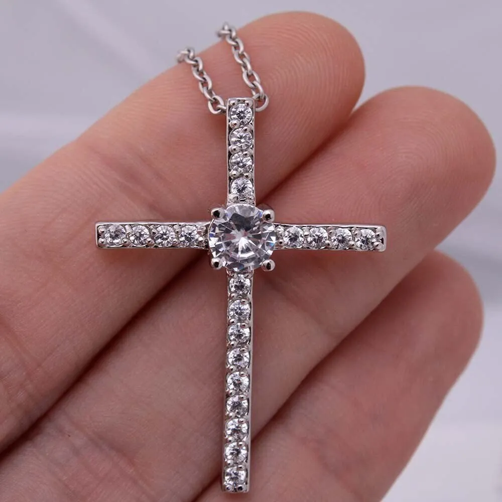 Gift for Bride, Necklace for Bride, Mom To Daughter Wedding, Cross for Bride, Gift from Mom, Gift from Mother of the Bride, Mother Daughter