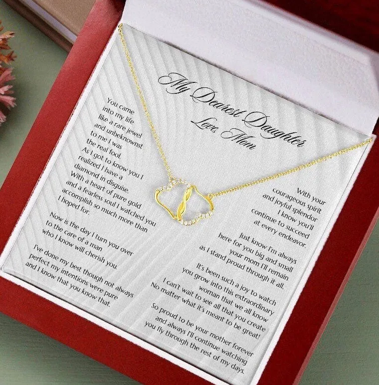Gift for Bride, Necklace for Bride, Mom To Daughter Wedding, Everlasting Love, Gift from Mom, Gift from Mother of the Bride, Mother Daughter