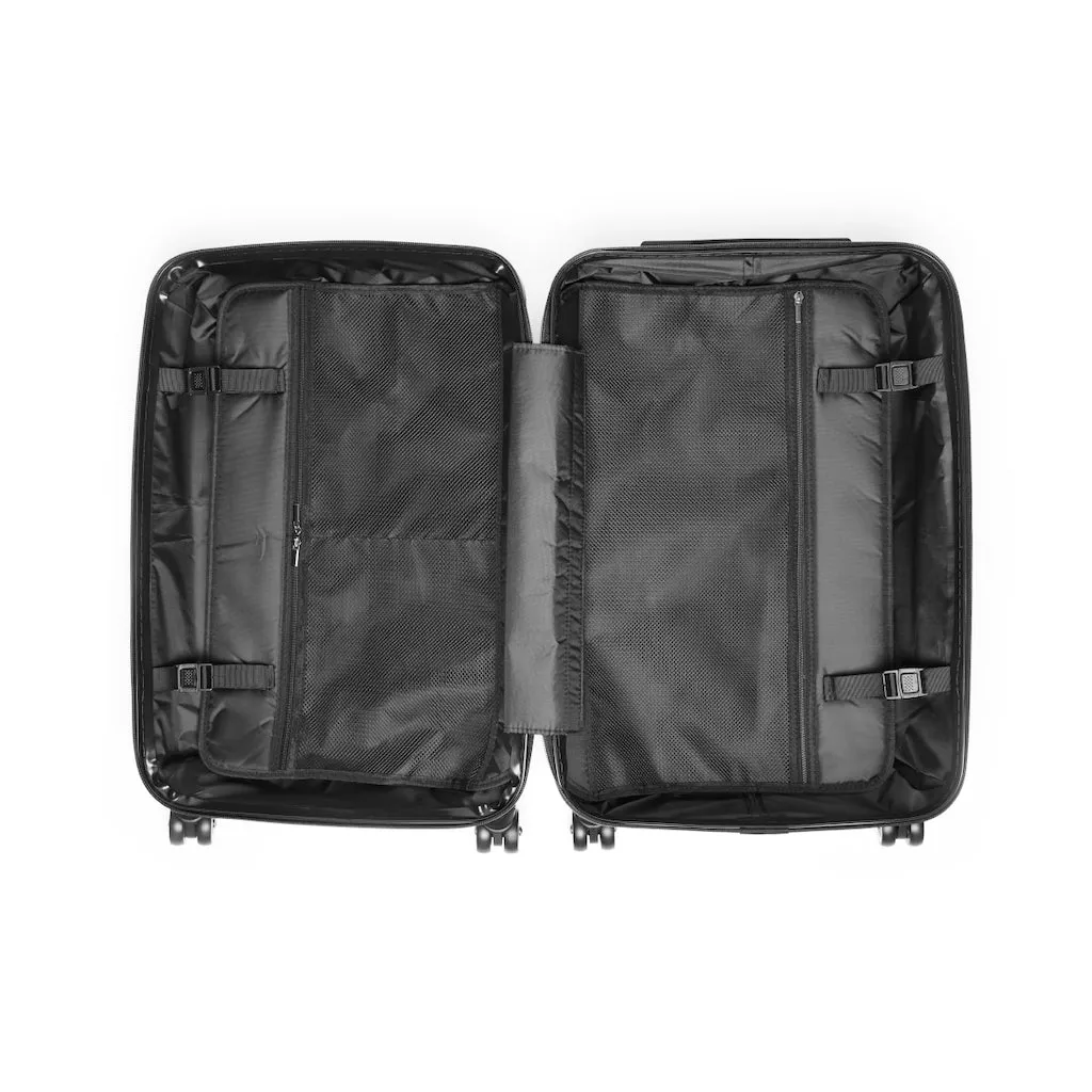 Green Camo Print Suitcases, Army Military Camouflaged Print Designer Suitcase Luggage (Small, Medium, Large)