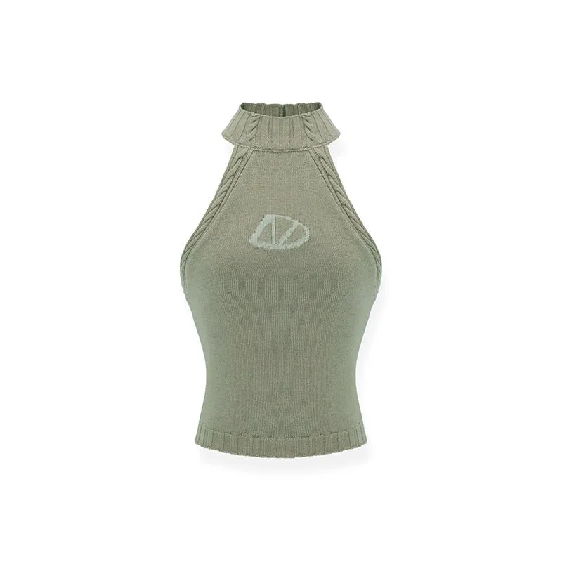 Green Goblet Halter Top