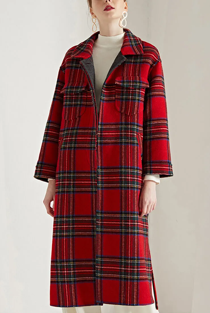 Hand Stitched Reversible Wool British Style Coat