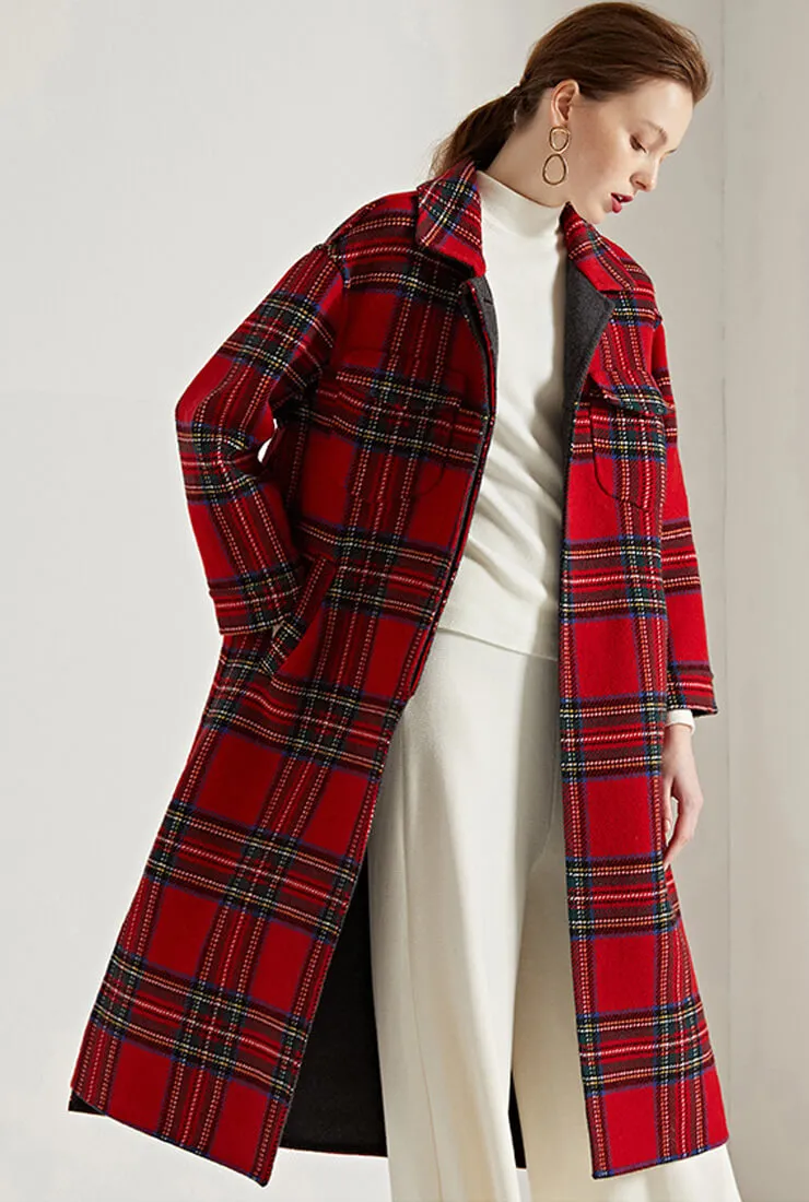 Hand Stitched Reversible Wool British Style Coat