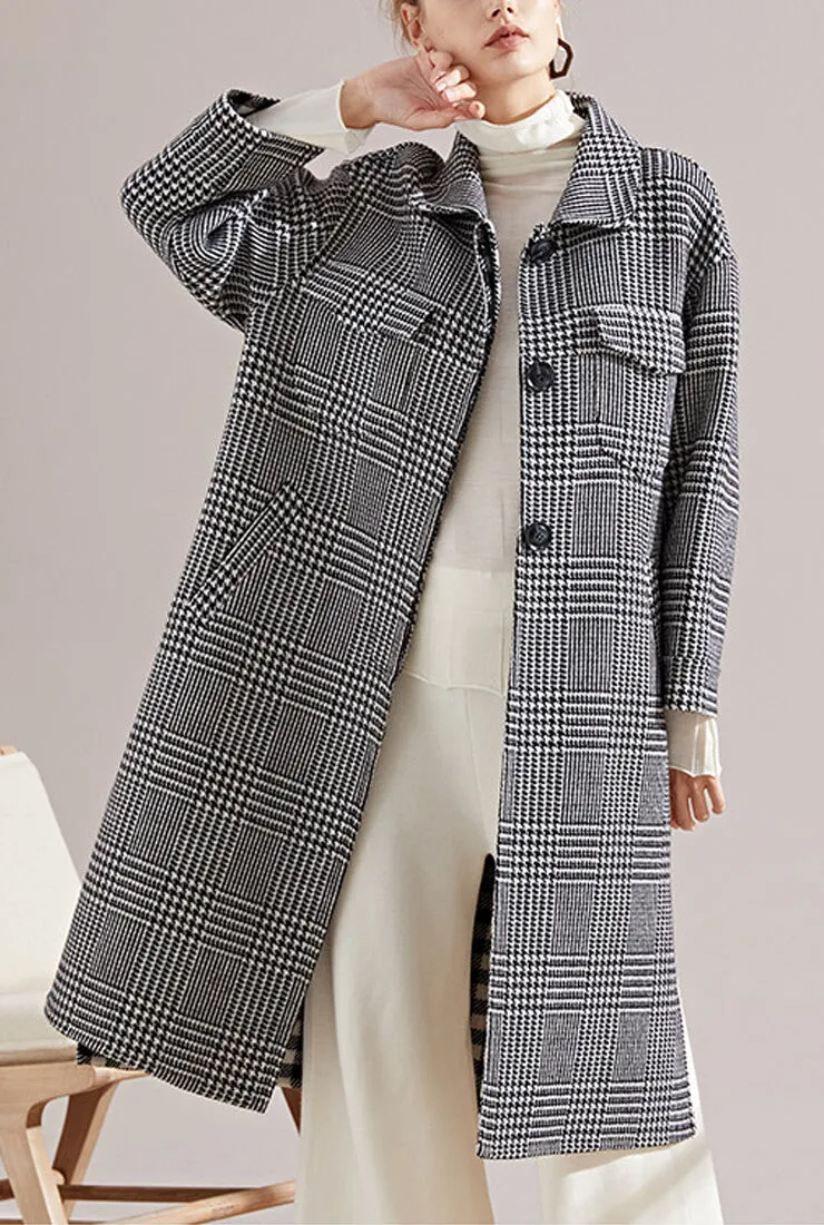 Hand Stitched Reversible Wool British Style Coat