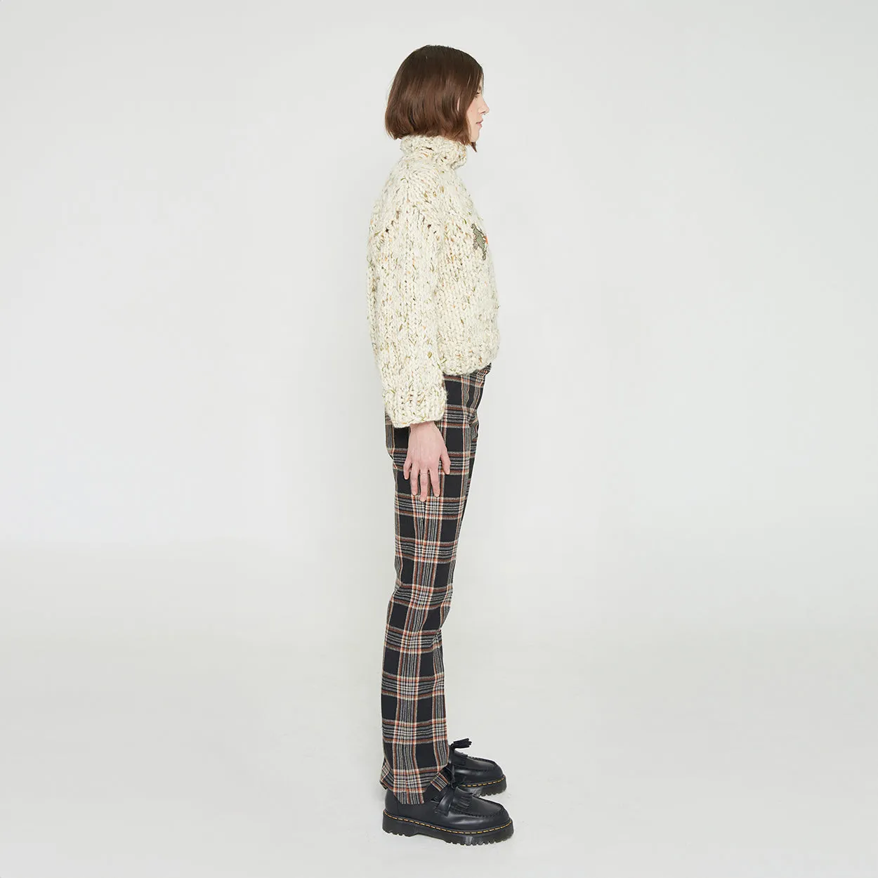 Handknit Embroidered Sweater