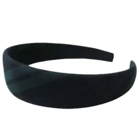 Headband "Classic Navy/Evergreen" "Blackwatch" Plaid #79 Padded