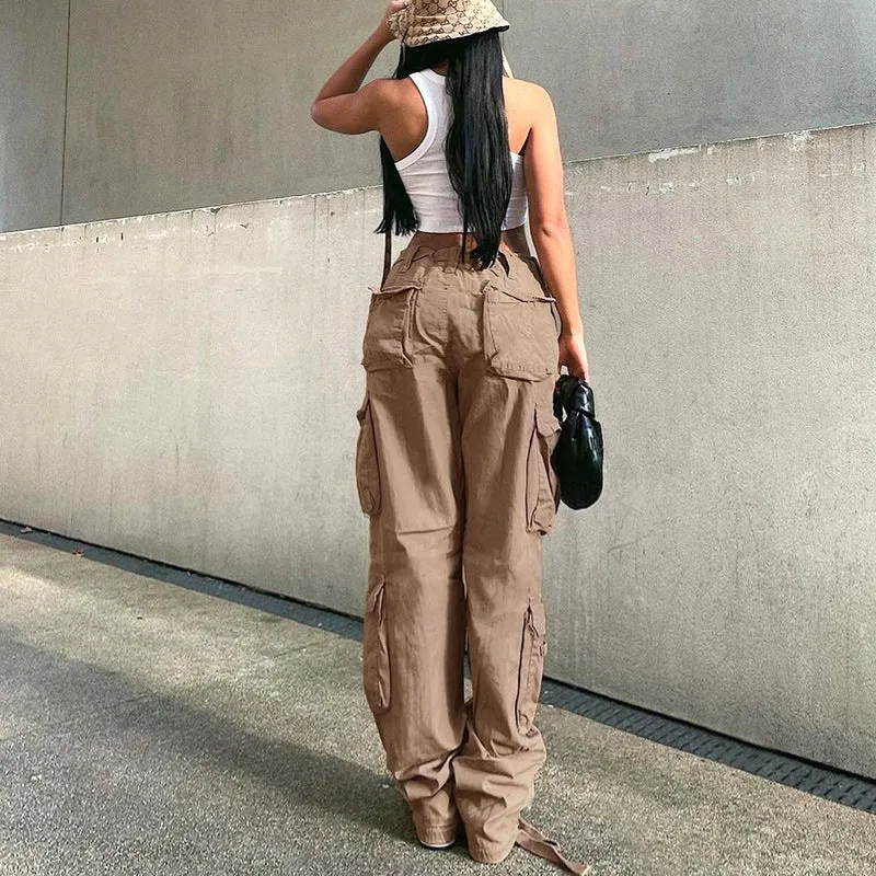 High waist loose wide leg retro dad jeans for women