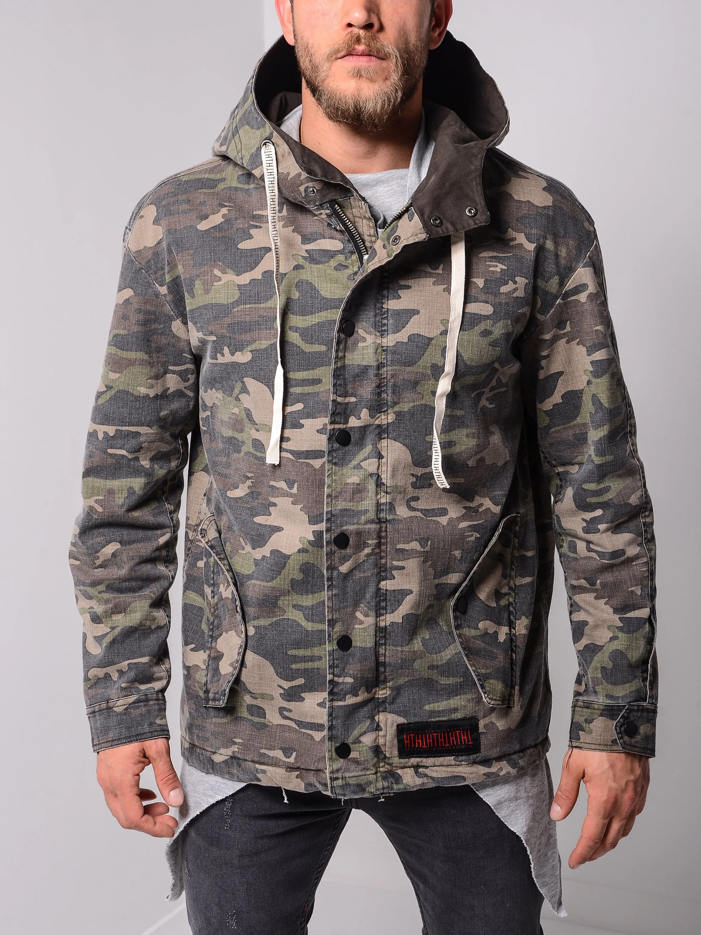 Hooded Camouflage Jacket