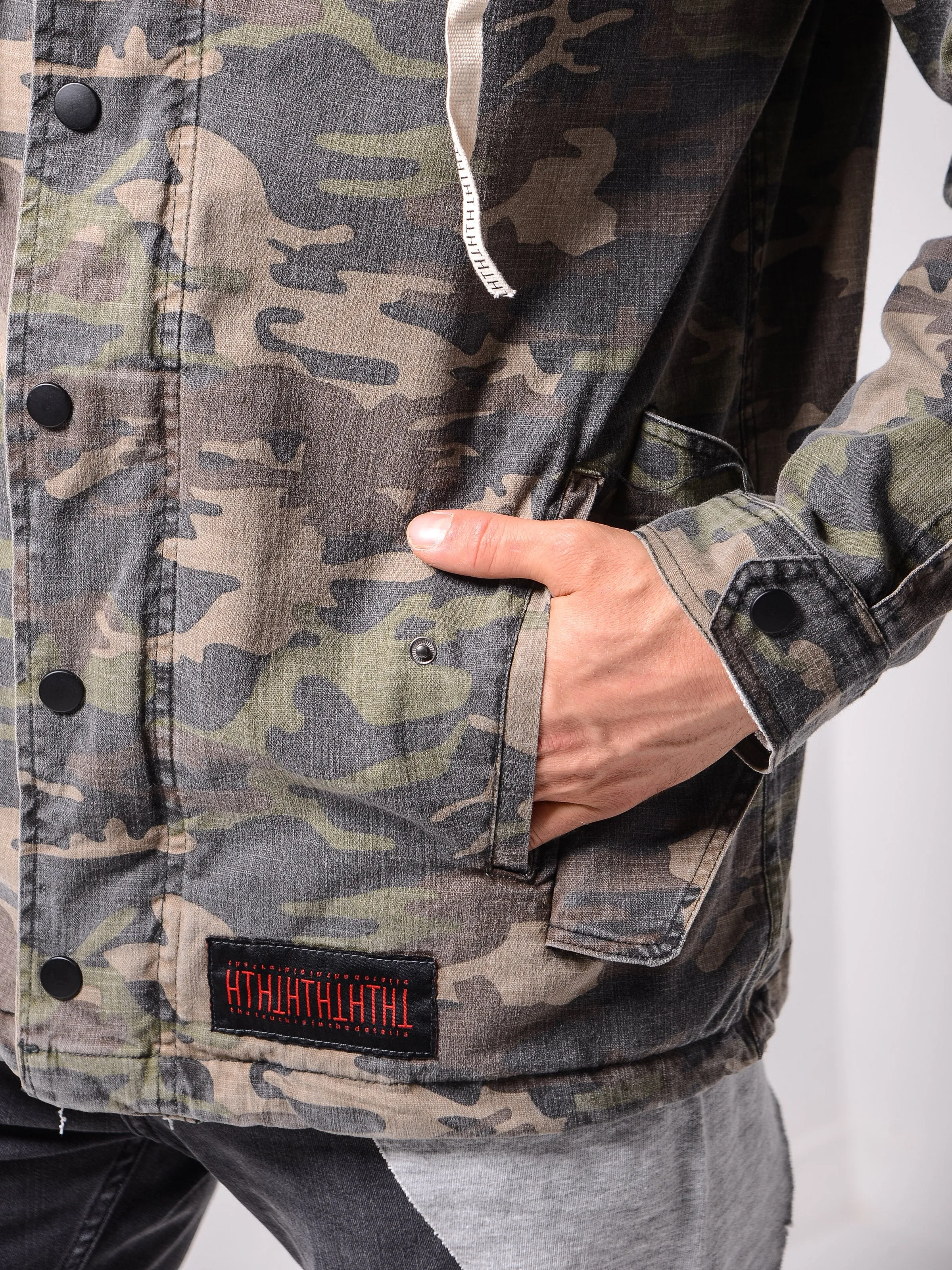 Hooded Camouflage Jacket