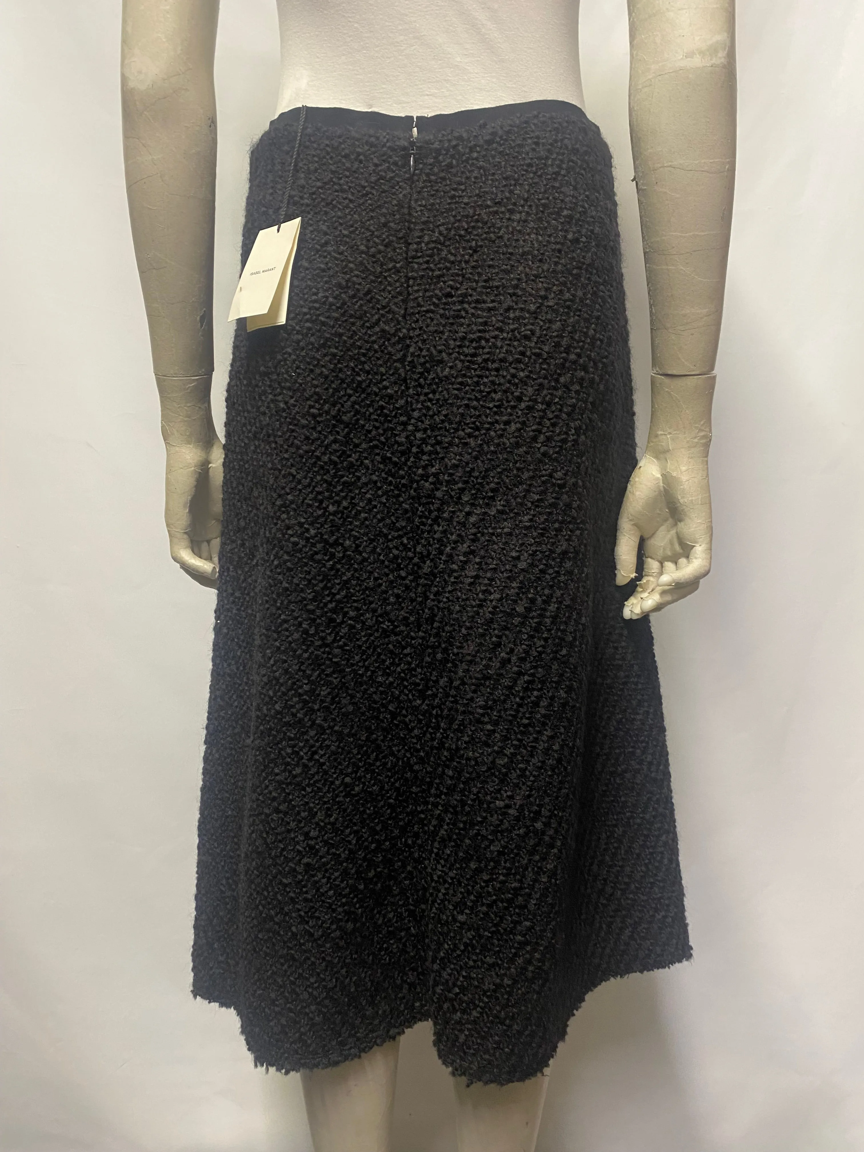 Isabel Marant Black Tweedy Pull On Skirt IT 40/UK 8 BNWT