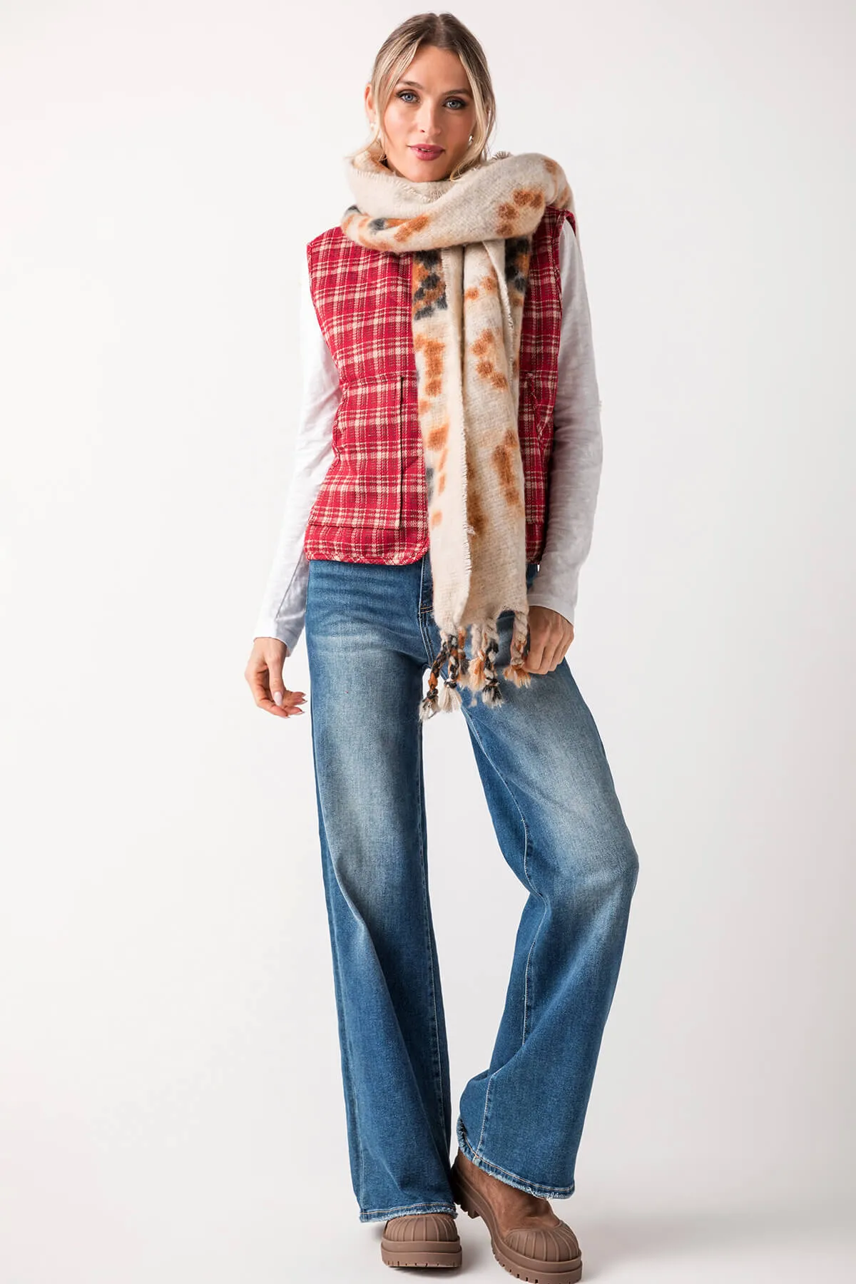 Lelis Round Neck Boxy Vest