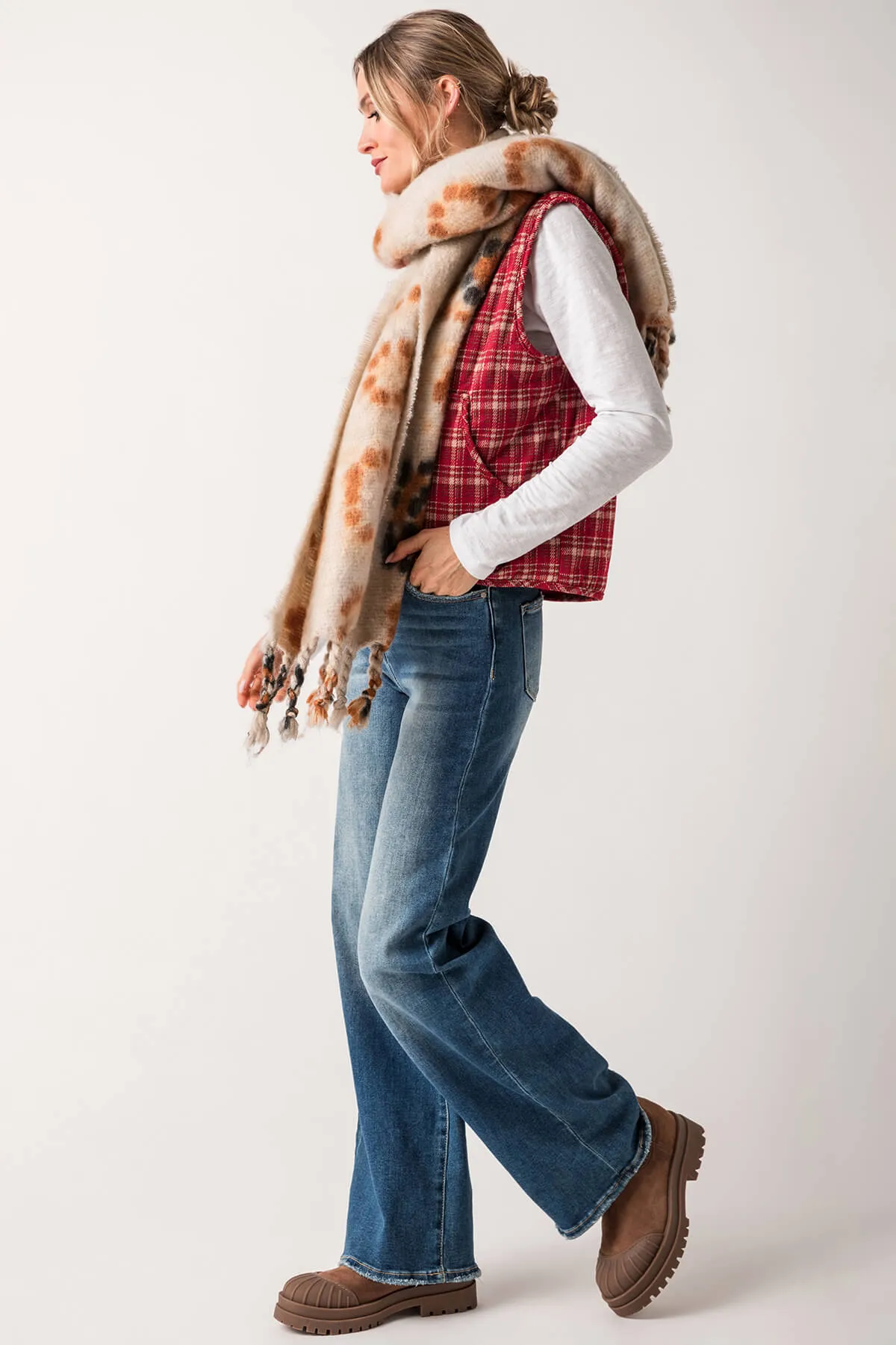 Lelis Round Neck Boxy Vest
