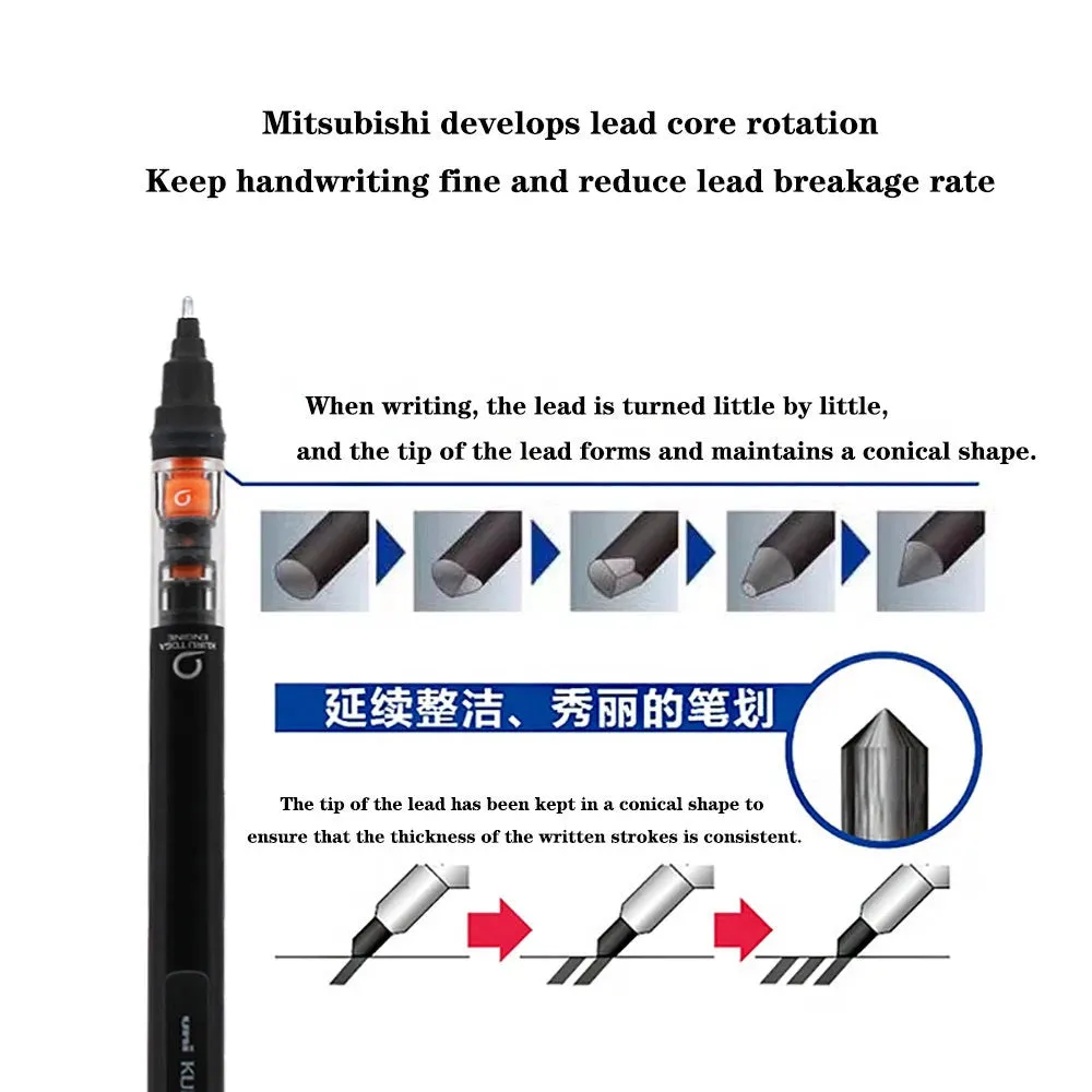 M5-452 Mechanical Drawing Pencil - 0.5mm, Low Center of Gravity