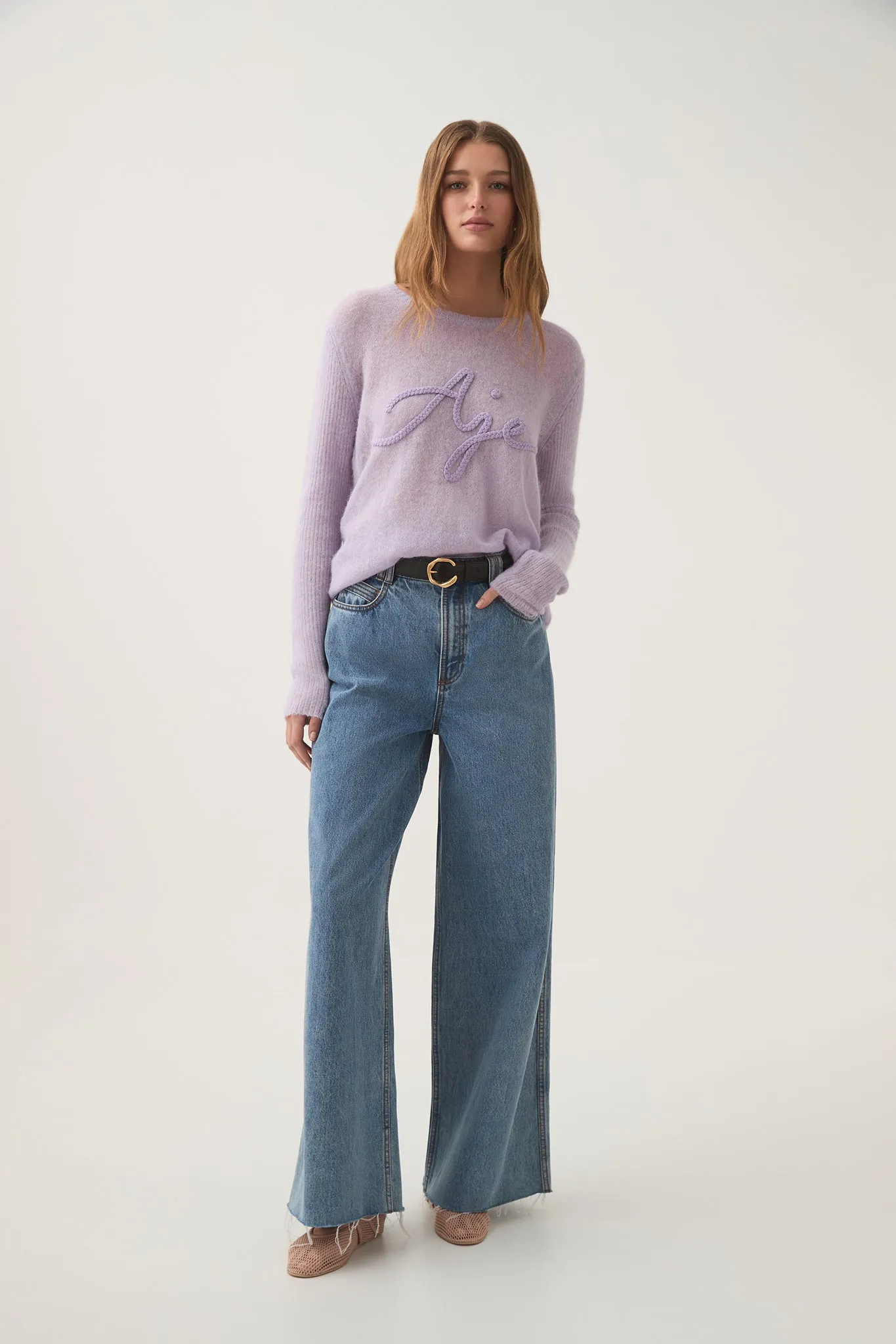 Margot Braided Logo Knit Jumper