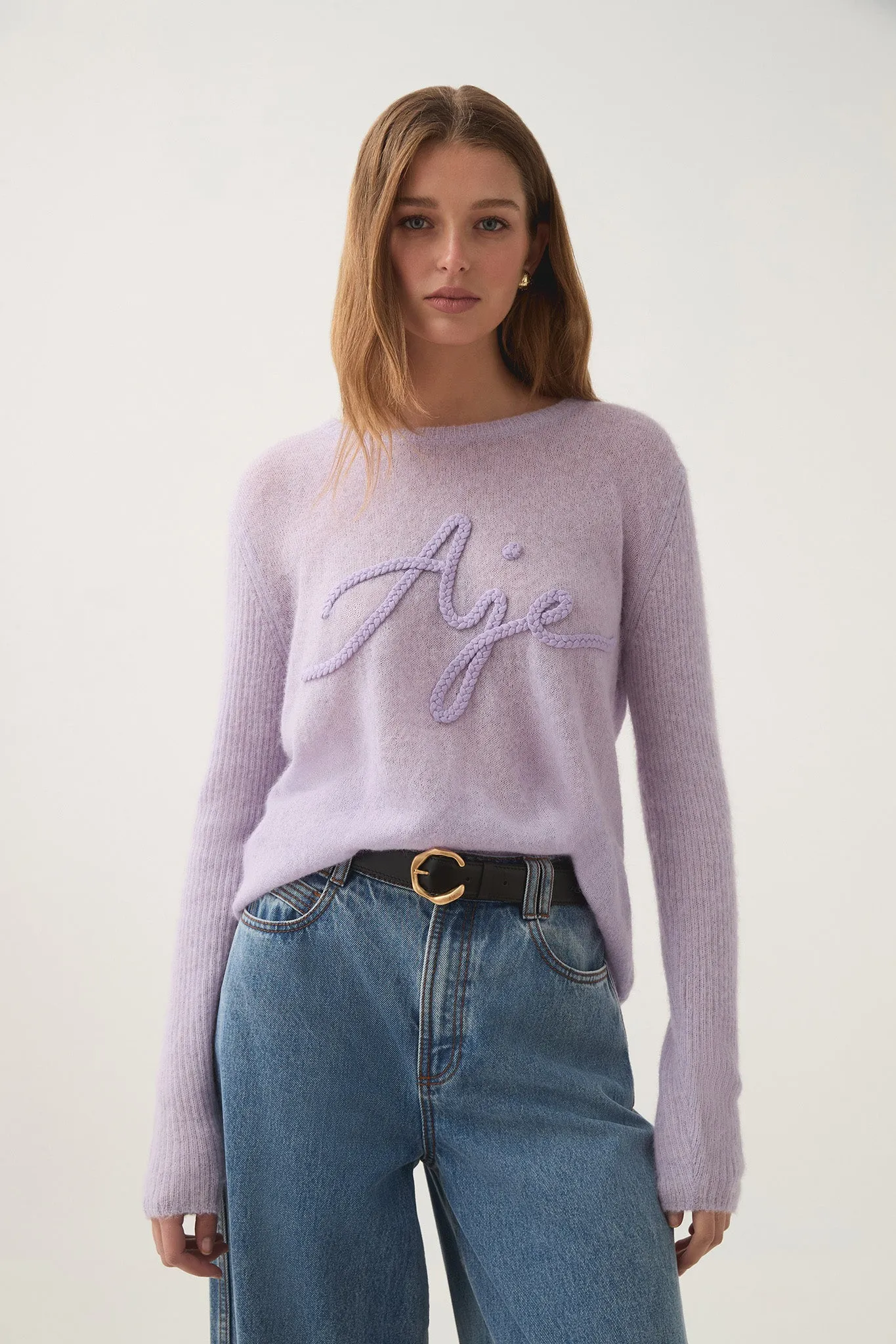 Margot Braided Logo Knit Jumper