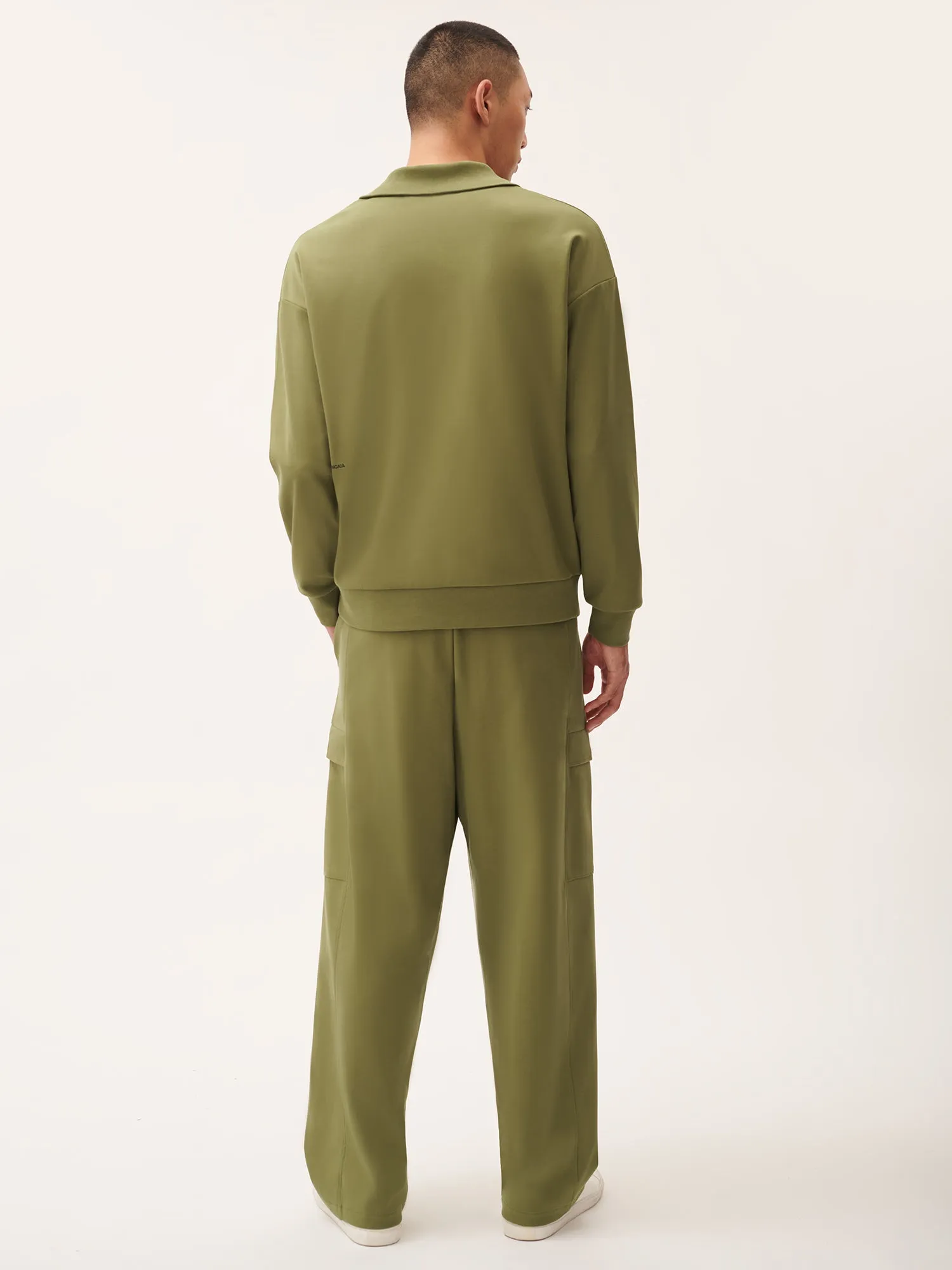 Mens DNA Double Jersey Cargo Trousers—highland green