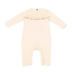 Milan Pastel Knit Ruffle Jumpsuit Romper (Organic Cotton) - 2 Colors