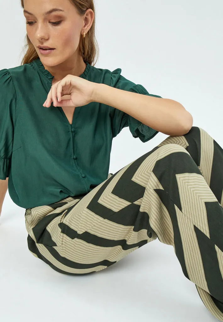 MSJalia Pants - Jungle Green Print