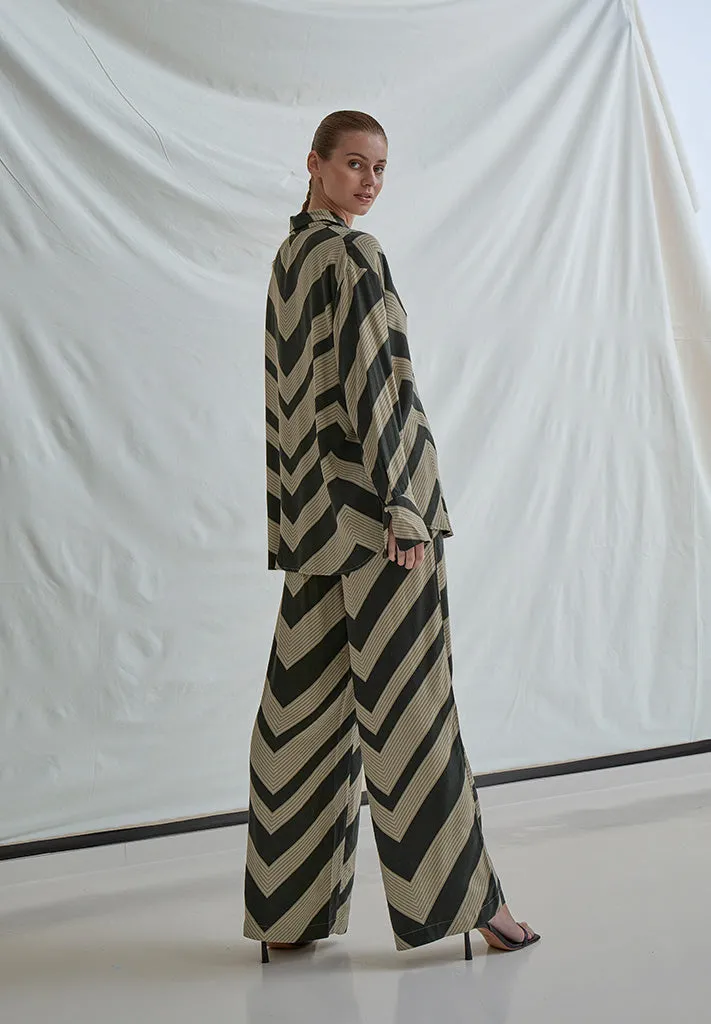 MSJalia Pants - Jungle Green Print