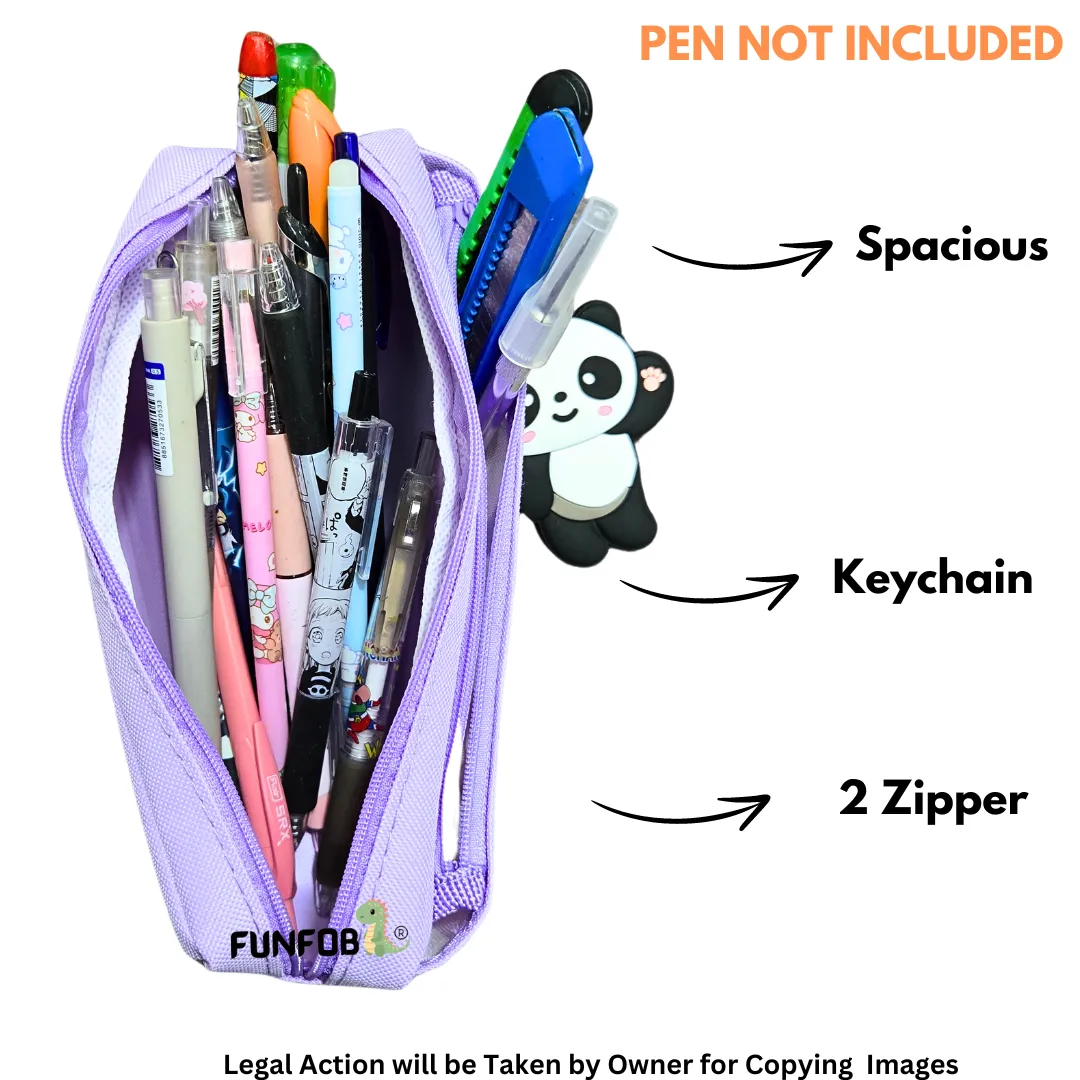 Panda Pencil Pouch for Kids Teenages Adult School Stationery Multiutility Pouch | Panda Random