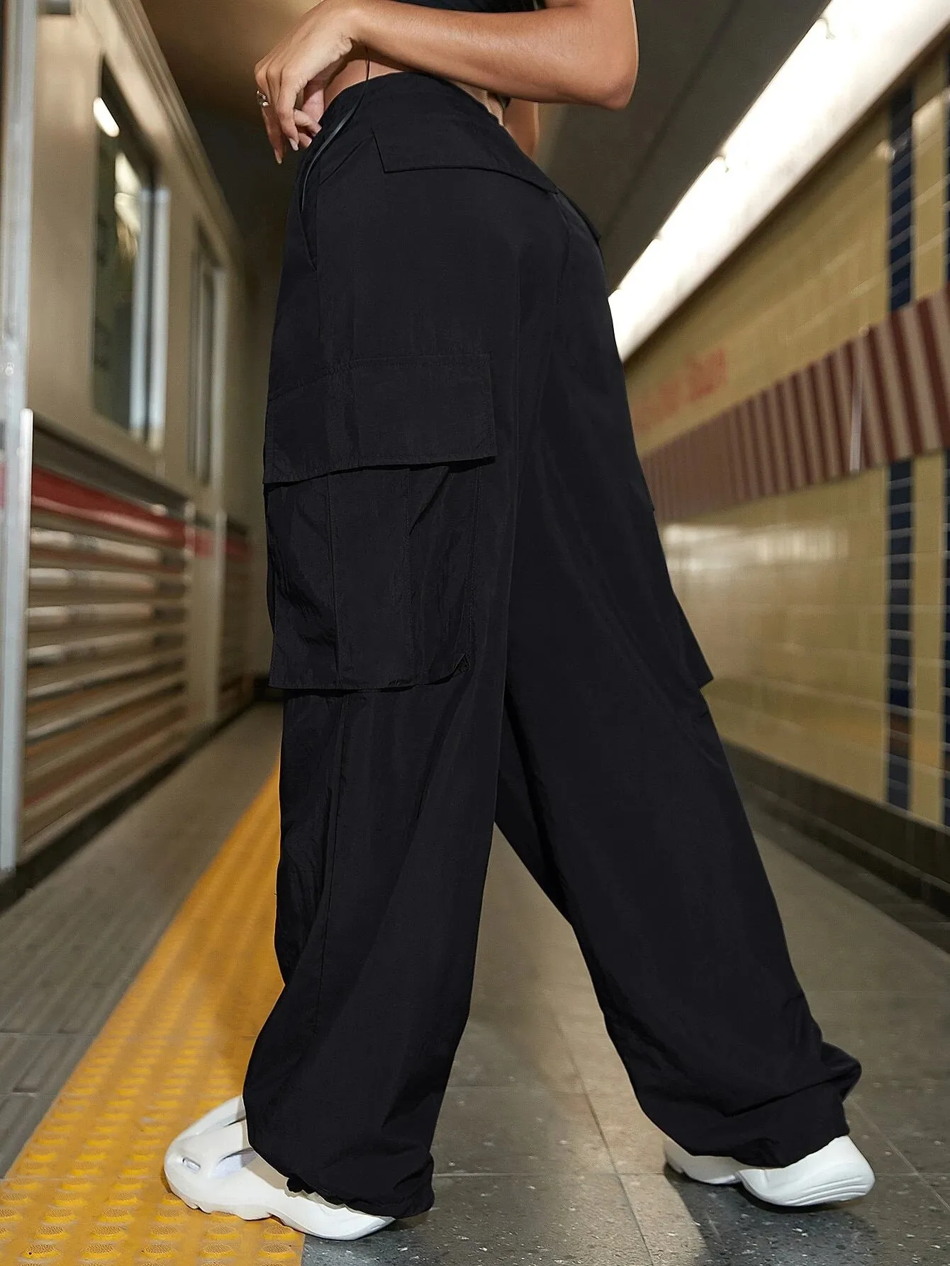 Parachute Cargo Jogger Pants