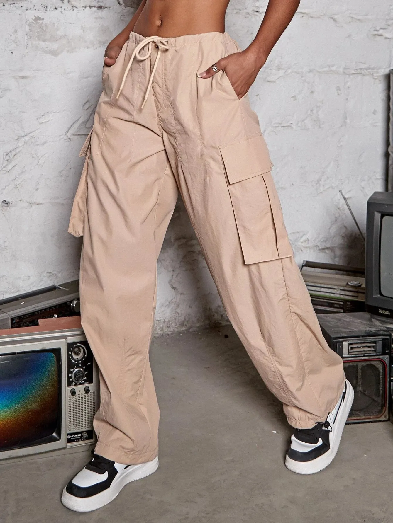 Parachute Cargo Jogger Pants