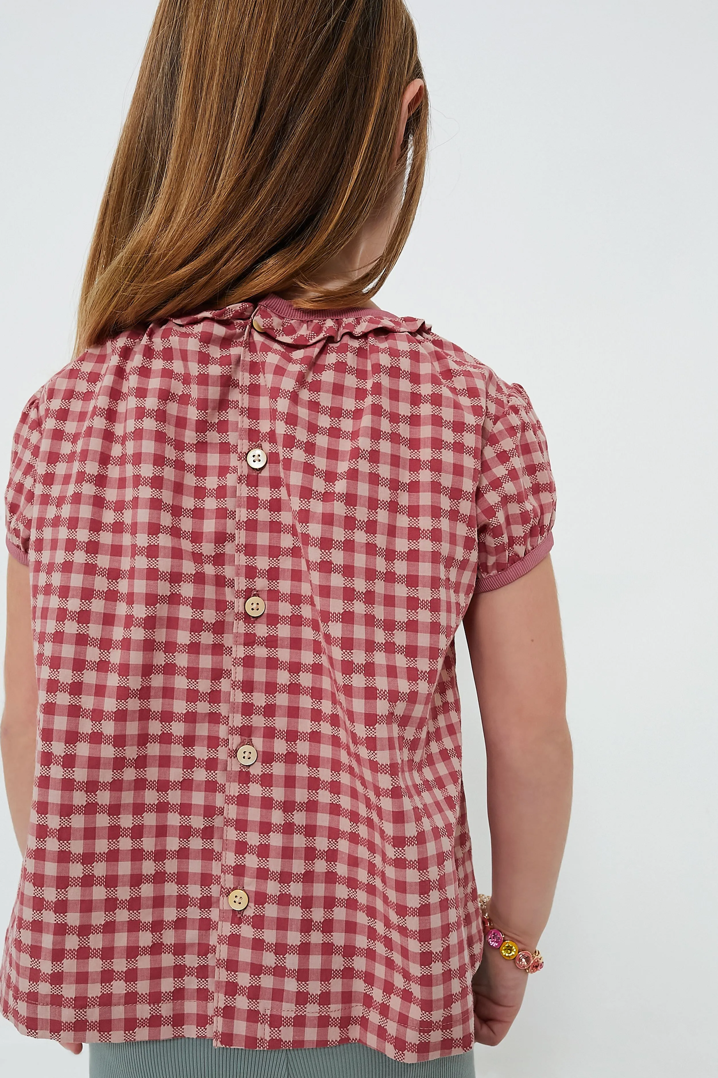 Pink Check Margaret Blouse