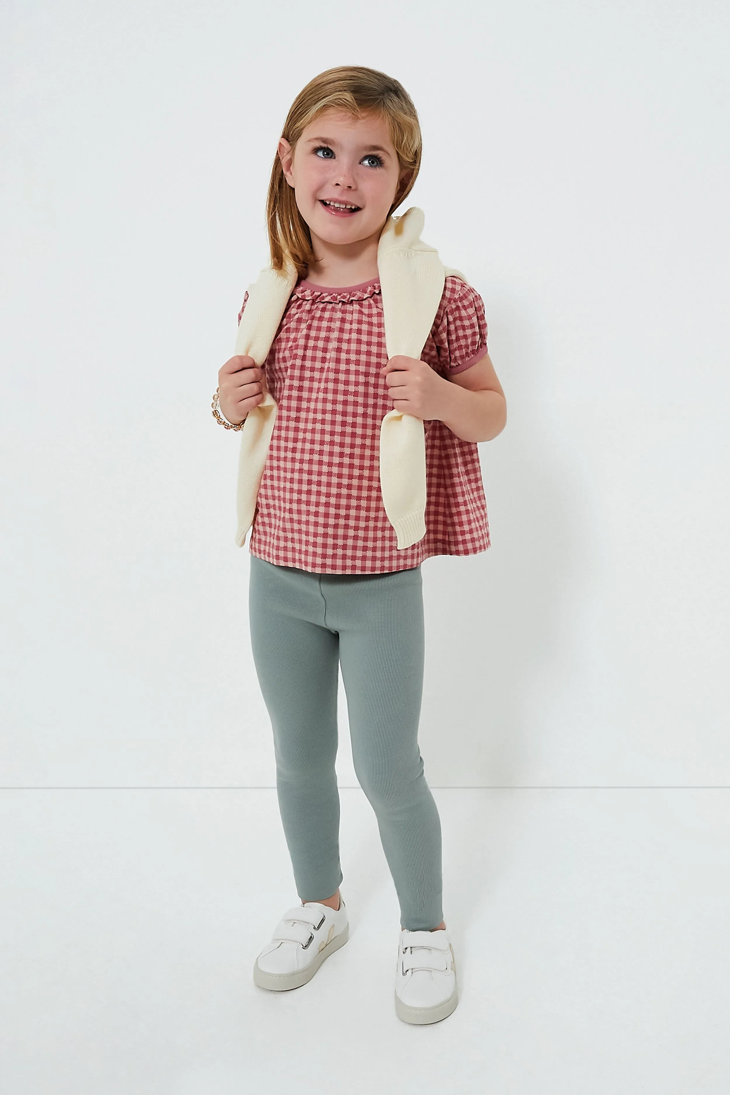Pink Check Margaret Blouse