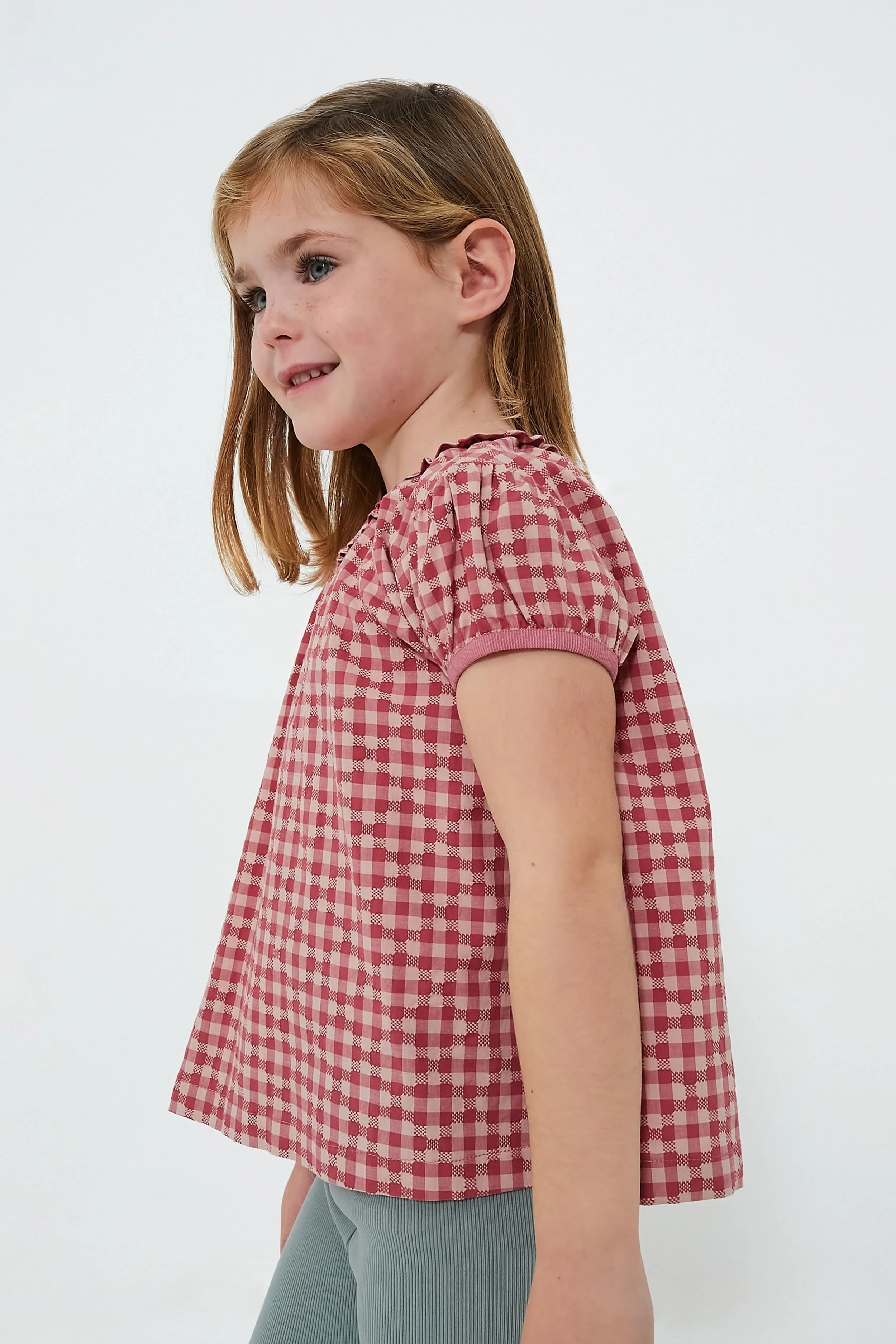 Pink Check Margaret Blouse