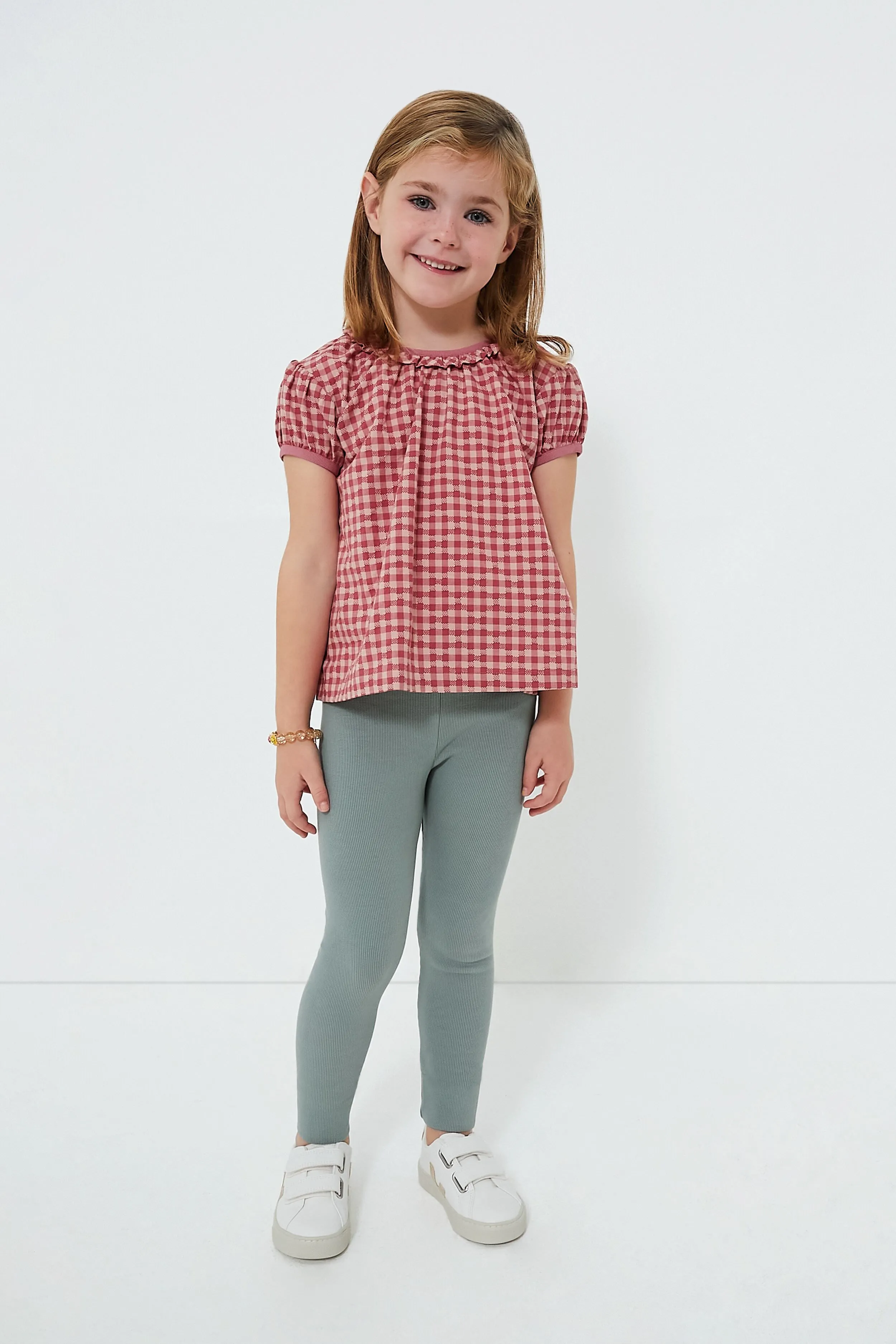 Pink Check Margaret Blouse