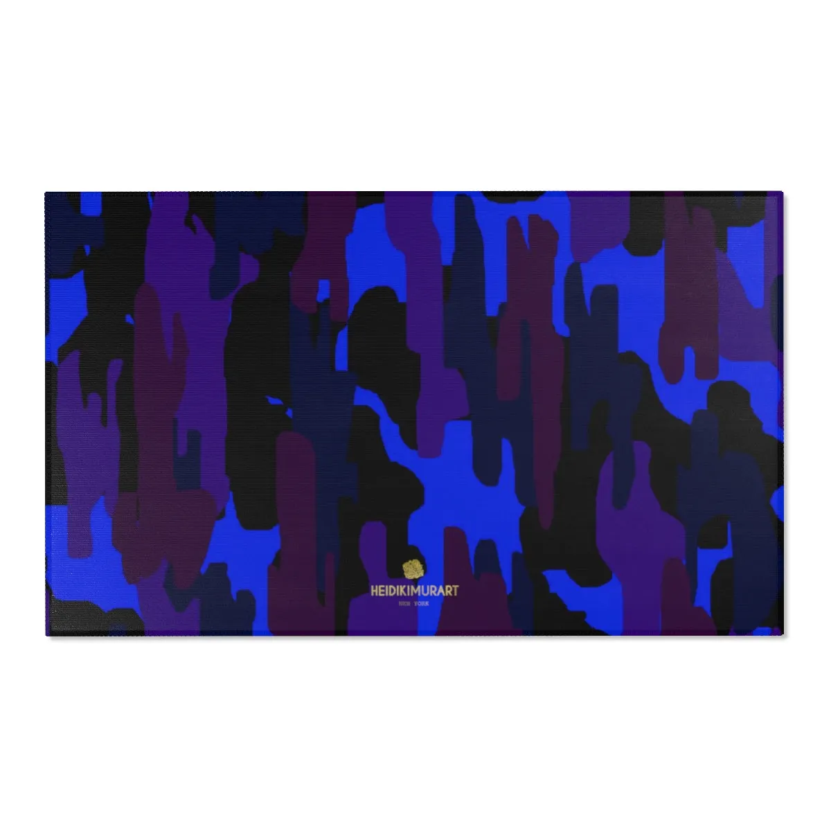Purple Blue Camo Carpet, Best Camouflage Military Army Print 24x36/ 36x60/ 48x72 inches Area Rug