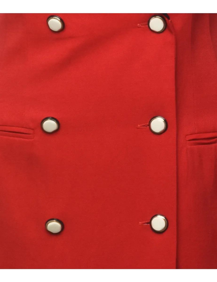 Red Coat Dress - L