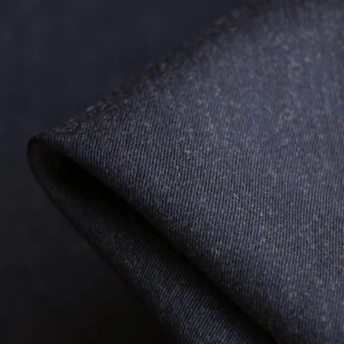 Remnant of Notte Gaberdine Wool Suiting