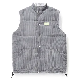 Reversible Single-Breasted Stand Collar Corduroy Vest