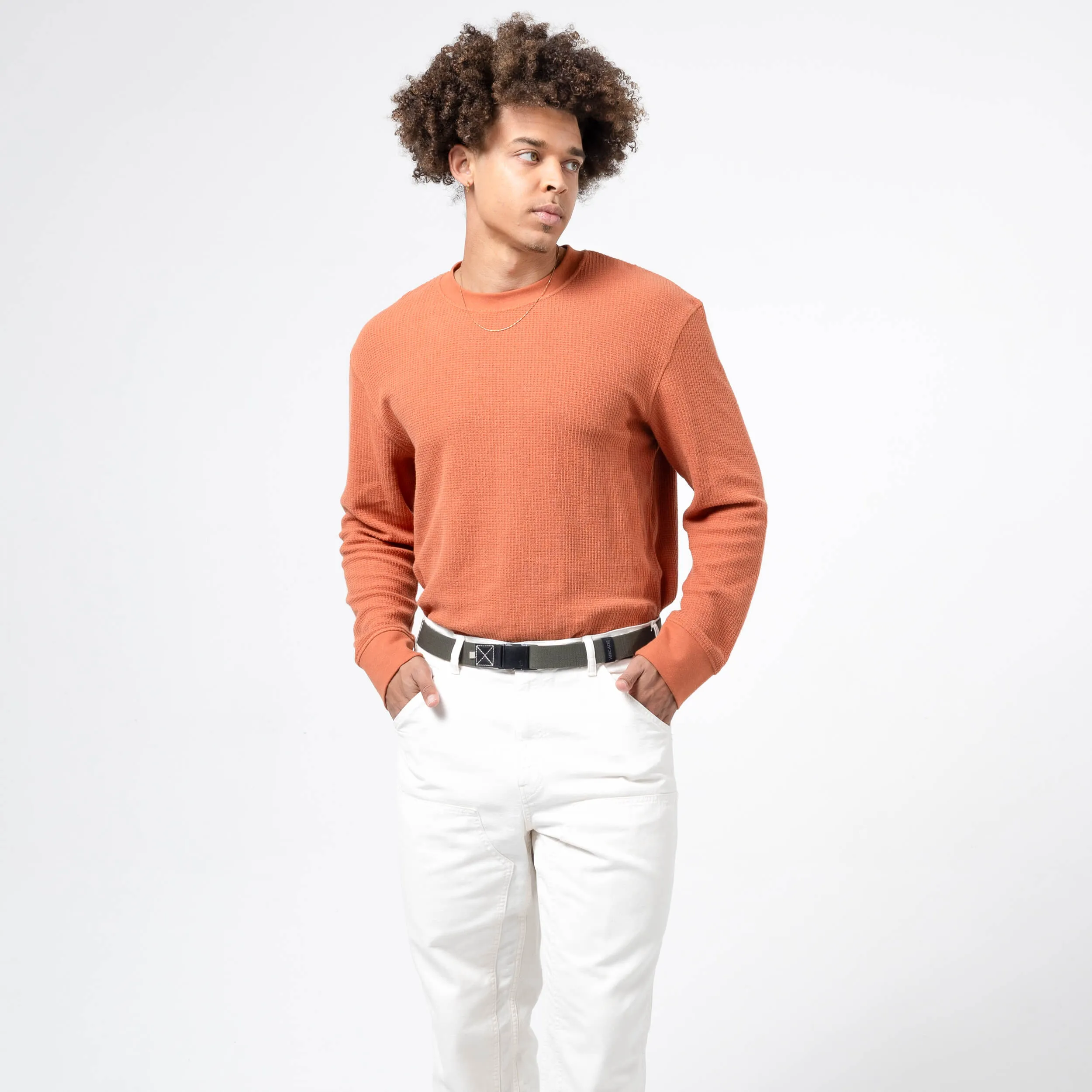 Ridge Slim Belt in Ivy Green Oat