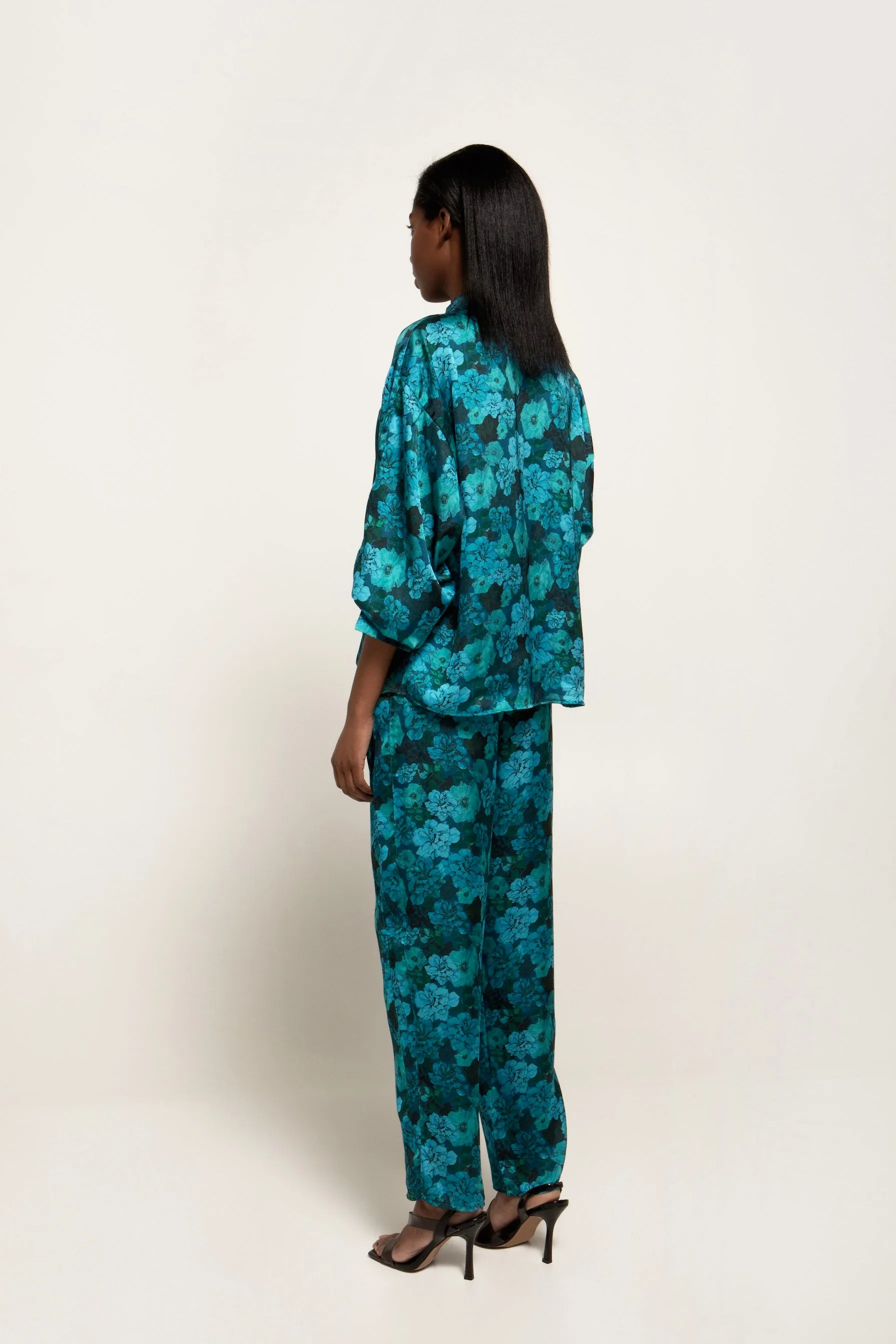 SAMANTHA HIGH-WAISTED SATIN PANTS