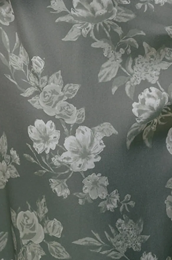 Satin Floral Print Fabric by Yard | Made To Order