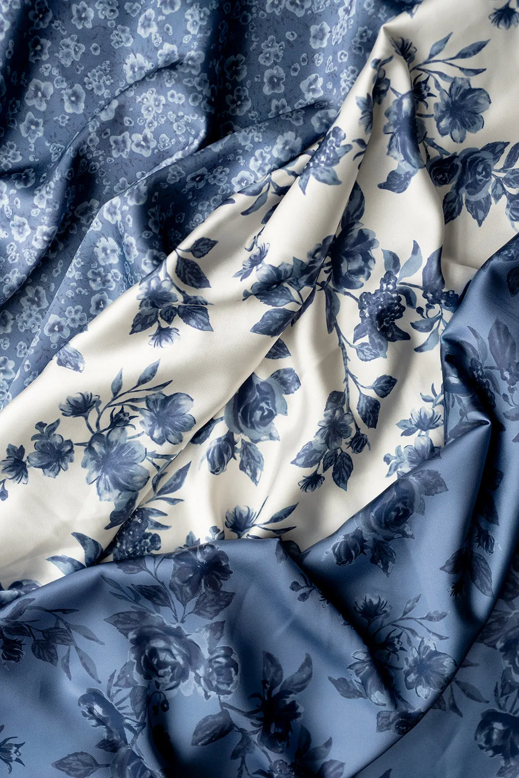 Satin Floral Print Fabric by Yard | Made To Order