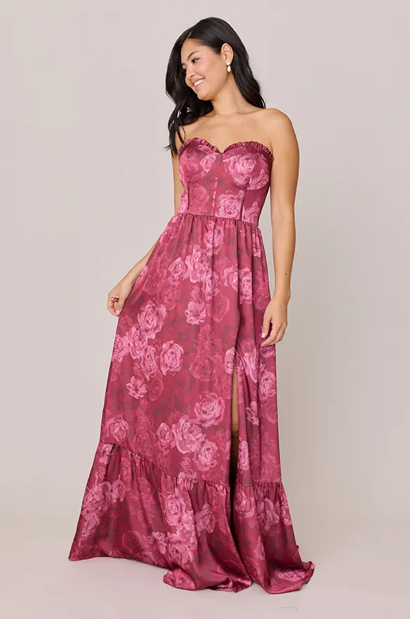 Satin Floral Print Fabric by Yard | Made To Order