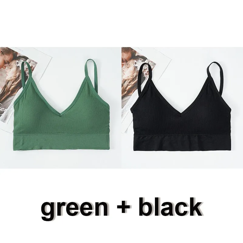 Seamless Padded Brallete Tank Top with Removable Padding