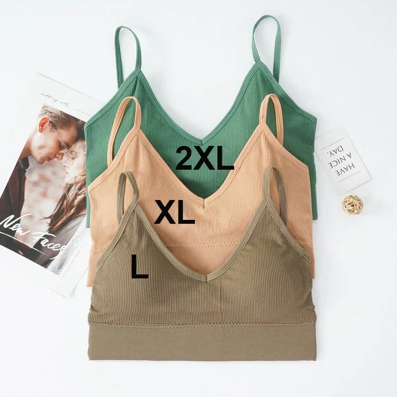 Seamless Padded Brallete Tank Top with Removable Padding