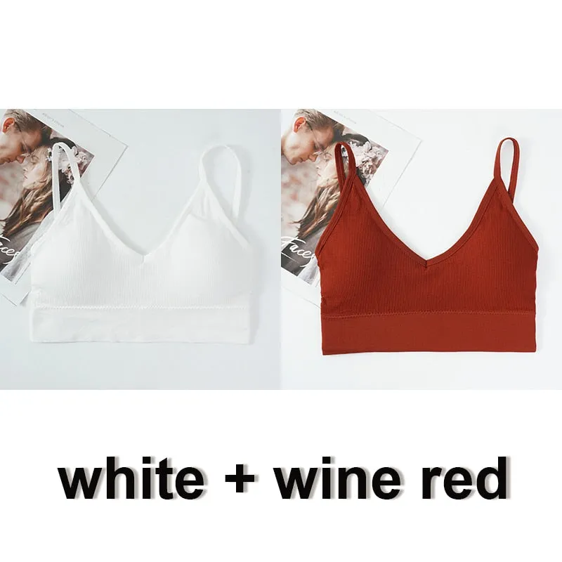 Seamless Padded Brallete Tank Top with Removable Padding