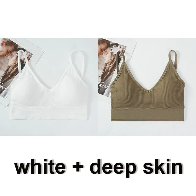 Seamless Padded Brallete Tank Top with Removable Padding