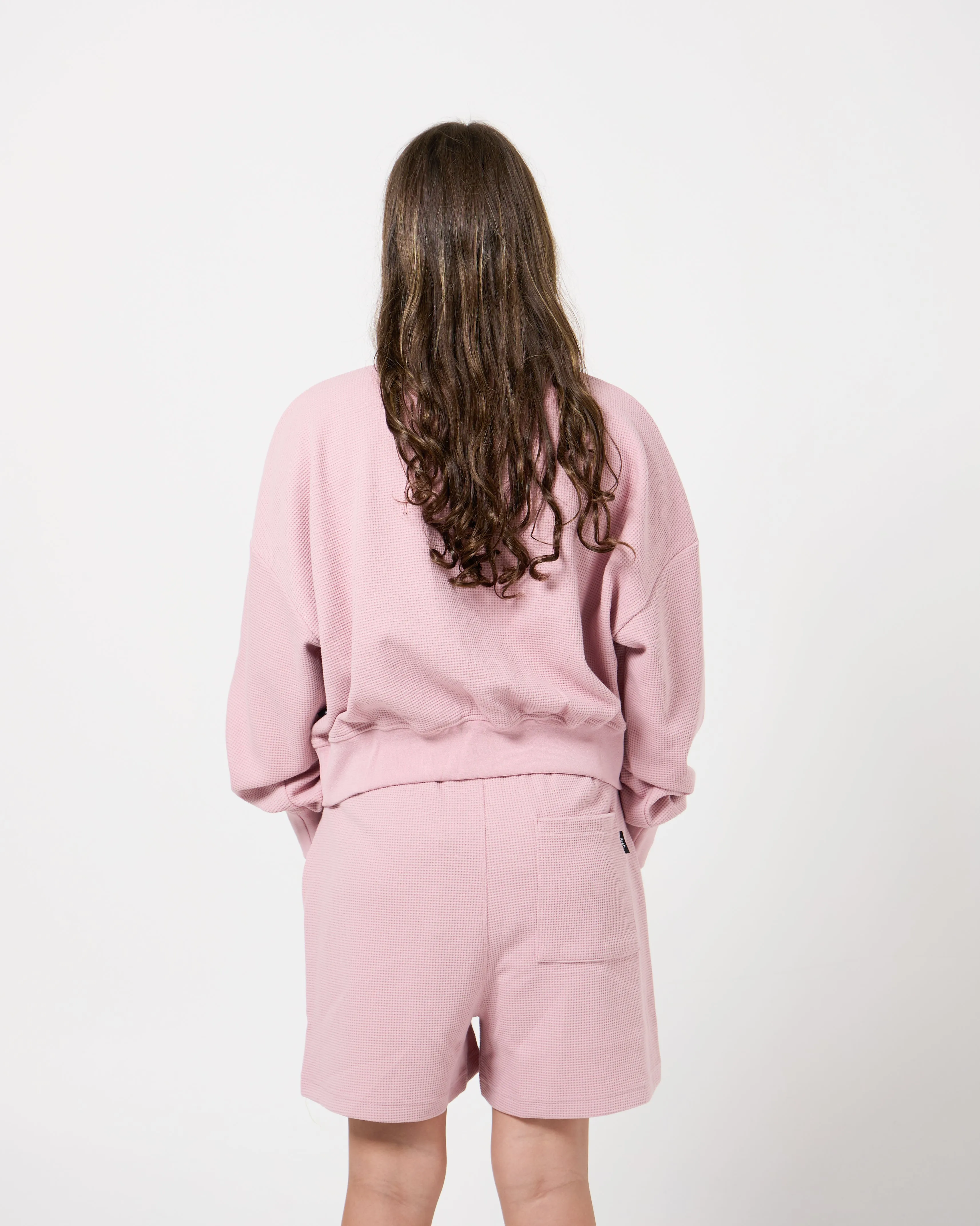 Seasonal Waffle Crop LS Polo