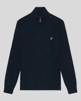 Shaker Stitch 1/4 Zip Jumper