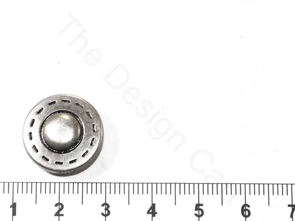 Silver Designer Plain Coat Buttons