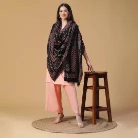 Stunning Mahi Design Woven Design Wool Shawl