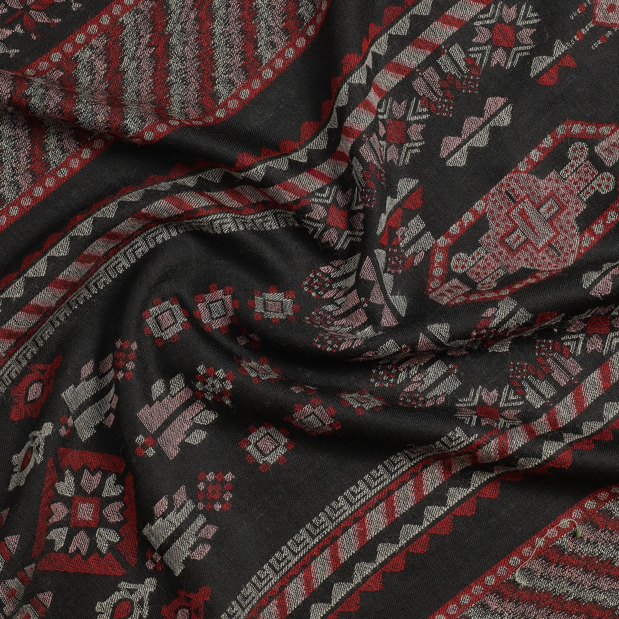 Stunning Mahi Design Woven Design Wool Shawl