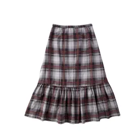 Teens Midi Plaid Skirt