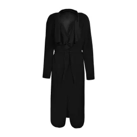 Tie Waist Overcoat