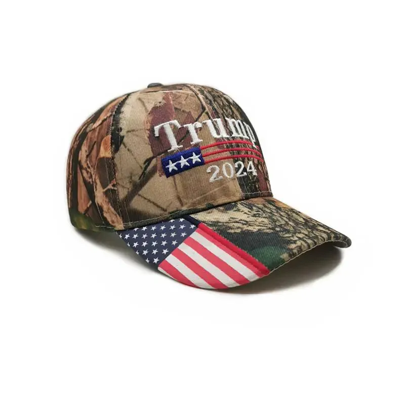 Trump 2024 Camouflage Usa Flag unisex Baseball Hats Make America Great Again President Maga Camo Embroidery Drop Cap for cycling